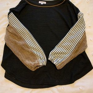 Long sleeve striped top